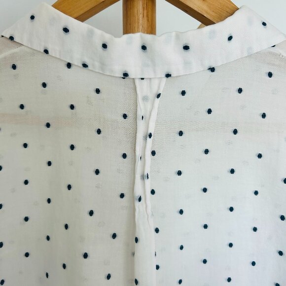 Zara Long Sleeve Polka Dot Shirt - Picture 6 of 6